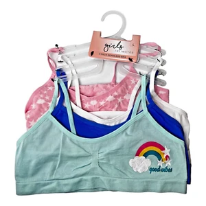Girls Intimates Bras Size Medium Colorful Seamless4 Pack NWT - Picture 1 of 11