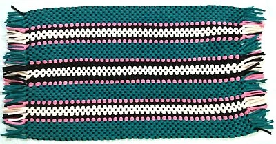 Alfombra de piso para puerta hecha a mano interior estilo trenzado tela de algodón 35 x 65 cm Sri Lanka Foto 1 de 4