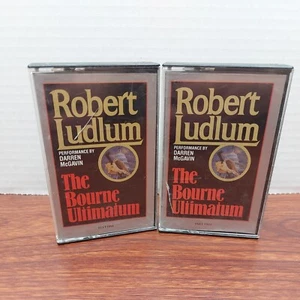 Robert Ludlum The Bourne Ultimatum Audio Book Cassette 2 Tapes Set 1987 - Picture 1 of 6