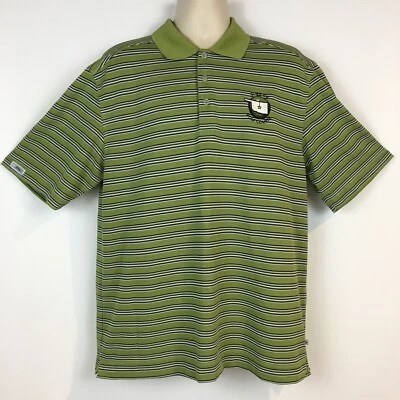 Callaway Golf X-Series Mens XL Short Sleeve Polo Shirt Green Blue Black Stripes - Image 1 of 4