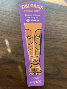 SHAG Josh Agle Arizona Tiki Oasis 2020 Orange Tiki Original Card LE - Imagen 1 de 2