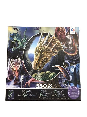 NIB Ceaco Puzzle  Night Spirit - Dragon Montage - Image 1 of 4