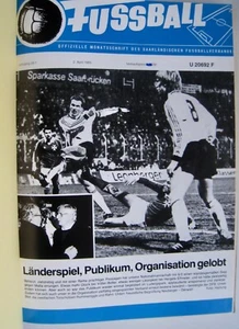 Fußball Monatsschrift Jahrgang 28 + 29 von 1985/ 86 Saarland Fußballverband Saar - Picture 1 of 2