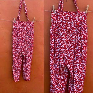 Vintage Janice McCarty Jumpsuit Overalls 1990s Boho lagenlook art to wear - Picture 1 of 6