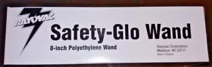 Varita brillante de polietileno de 8 pulgadas Rayovac Safety-Glo de lote antiguo n.o Linternas W8 IN2/IN3 - Imagen 1 de 3