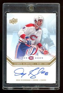 2008-09 UD Montreal Canadiens Centennial Habs INKS #DR  Doug Risebrough   *13661
