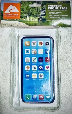 Bolsa impermeable para teléfono de buceo/natación con correa Ozark Trail #91830 (naranja/transparente) Foto 1 de 3