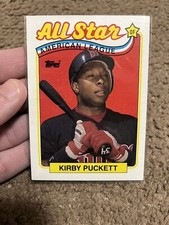 Kirby Puckett Minnesota Twins 1989 Topps Baseball Card 403 *INK ERROR*