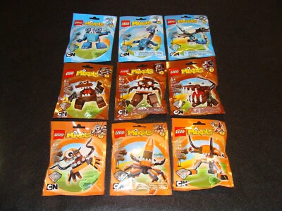LEGO MIXELS SERIE 2 SET COMPLETO DI 9 FLURR LUNK JAWG GOBBA BALK TENTRO NUOVO - Immagine 1 di 4