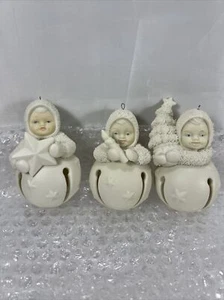 3 Dept. 56 Snowbabies Little Candle, Star & Christmas Tree Jinglebaby Ornament - Picture 1 of 6