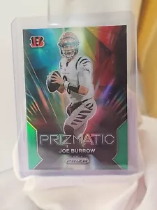 Panini Prizm Joe Burrow 2023 prismático onda verde Prizm #9 Cincinnati Bengals - Imagen 1 de 3