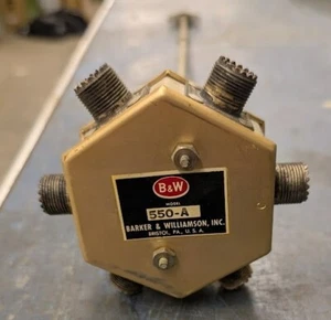 Vintage Barker & Willliamson 550-A RF Coaxial Switcher. Used.Untested. - Zdjęcie 1 z 8