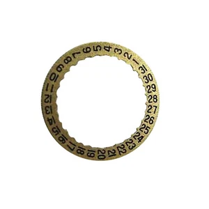 Watch Gold Calendar Date Disc Wheel Date At 3 For Genuine ETA 2671 Movement - Foto 1 di 5