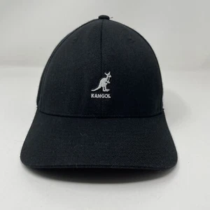 Kangol Hat Cap Adult L/XL Black Fitted Wool Flexfit Baseball Stretch Logo Mens - Picture 1 of 9