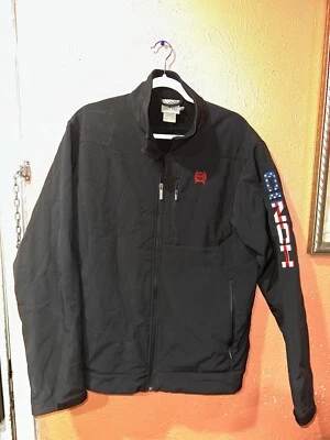 Cinch Men's Solid Black Jacket MWJ1567011 With BOYD GAMING CHUTE OUT Logo - Image 1 of 4