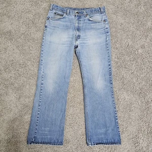 Vintage Levis 20517 0217 517 Orange Tab Bootcut Denim Jeans Faded  33x28 USA  - Picture 1 of 12