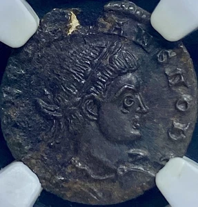 NGC Graded AU Ancient Roman Coin Emperor Constans as Caesar 337-350AD Very Nice - Picture 1 of 9