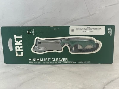 CRKT Minimalist Cleaver 2383 Fixed Blade Knife w/Sheath – Alan Folts – NIB - Image 1 of 4