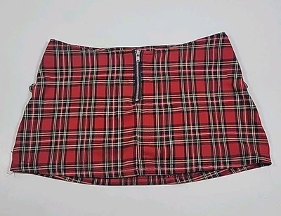 Minifalda a Cuadros Roja Pila Perro Y2K Halloween Escuela Católica Niña Disfraz Foto 1 de 4