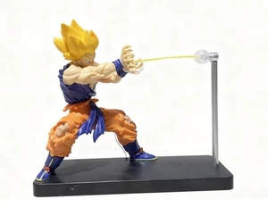 Lampada LED Magnetica Onda Energetica con Guerriero Saiyan Manga Anime - Foto 1 di 7