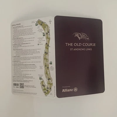 St Andrews The Old Course scorecard in mint condition - image 1 of 4