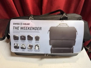 SWISSGEAR Weekender NWT Travel Tote Bag Black 10"WX18"LX13"H - Picture 1 of 12