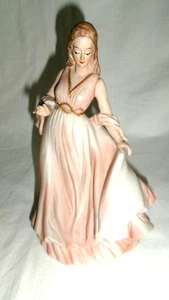VTG 7.5" ARDALT GREEK INSPIRED PORCELIAN PINK GODDESS KITSCH FIGURINE W LABEL - Picture 1 of 5