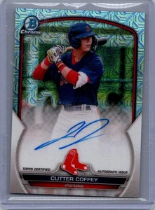 2023 Bowman #BMA-CC Cutter Coffey Chrome Prospect Mega Box Autografi - Foto 1 di 2