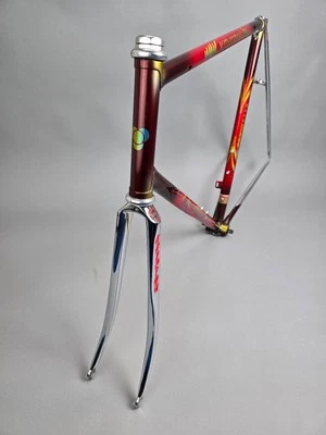 Rahmen Set CBT Italia krypton Colmbus SLX frame steel 60 cm rare chrome red - Bild 1 von 4