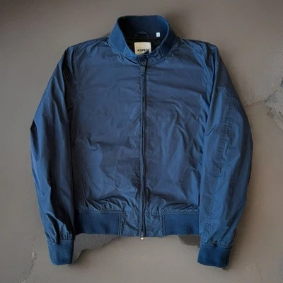 Aspesi Swing Jacket Small Blue Full Zip Lightweight Windbreaker Collared - Image 1 of 4