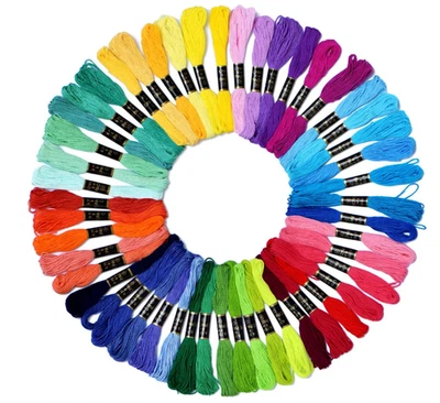 50 SKEINS Embroidery Floss Set Including Cross Stitch Threads - Image 1 of 4
