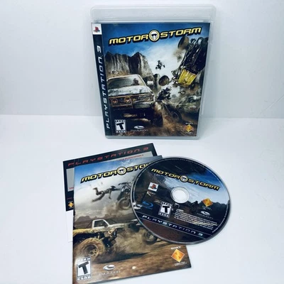 MotorStorm Sony PlayStation 3 PS3 Juego Completo CIB Off Road Racing Disco Probado Foto 1 de 4
