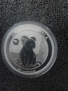 2017 1 oz Silver Australian Koala W/ Kangaroo Privy Perth Mint With Capsule - Picture 1 of 2