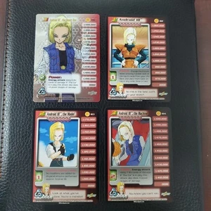 Clean! Android 18 1-3 + HT Hi-Tech Starter Set Complete Cell Saga Dbz Ccg Score - Picture 1 of 10