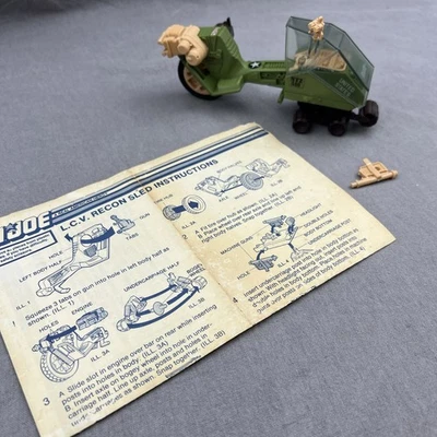 Trineo de reconocimiento GI Joe LCV 1986 de colección * 100 % completo * Arah con plano roto Foto 1 de 4