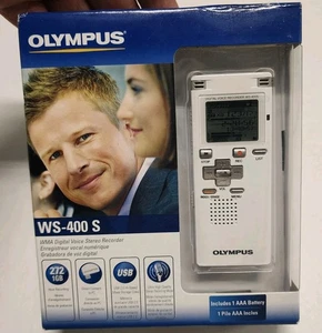 Olympus WS-400S WMA Digital Voice Stereo Recorder 1GB Storage 6 Recording Modes - Picture 1 of 5