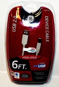 GE 97891 USB Cable A Male To B Male 6 Ft - Picture 1 of 1