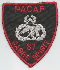 PACAF SABRE SPIRIT 87 patch - Picture 1 of 1