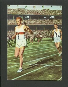 Karl Friedrich Haas Vintage 1950s Track & Field Running Heinerle Germany Card - Picture 1 of 1