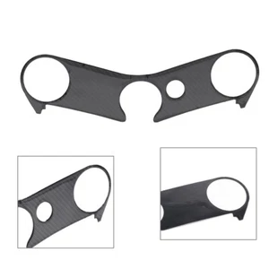 Triple Tree Top Clamp Upper Carbon 3D Decal Sticker For Yamaha YZF-R6 2006-2016 - Picture 1 of 9