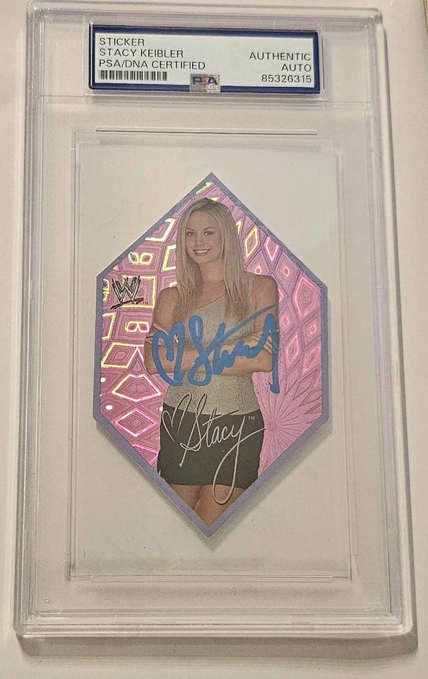 Stacy Keibler 2002 WWE WWF Oversized Vending  RC Rookie - Very Rare! SIGNED PSA - Image 1 of 1