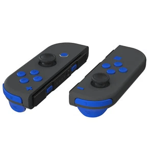 Replacement Soft Touch Blue Full Set Buttons w/ Tools For Nintendo Switch Joycon - Picture 1 of 11