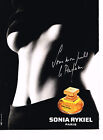PUBLICITE ADVERTISING 035  1994  SONIA RYKIEL parfum femme D. ISSERMANN