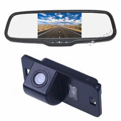 Rear View Backup Camera Mirror Monitor Kit for BMW X3 X5 X6 E39 E46 E53 - Image 1 of 4