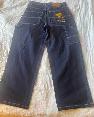 Vtg Iceberg History Speedy Gonzales  Jeans 38 X  32 Blue Denim 90s New - Image 1 of 4