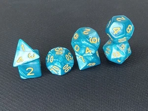 7pc Polyhedral Dice Set With Free Bag of Choice! TTRPG DND MTG Board Games - Picture 1 of 6