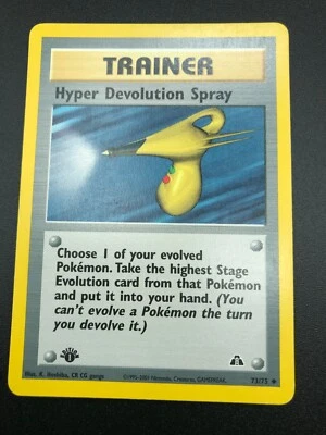 Hyper Devolution Spray 73/75 1st Edition Uncommon Neo Discovery Pokemon NM 2001 - Image 1 of 2