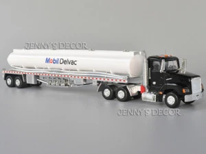 1:43 Scale Diecast Truck Model Toy Peterbilt Tractor W/ Fuel Tanker Semi-Trailer - Picture 1 of 8