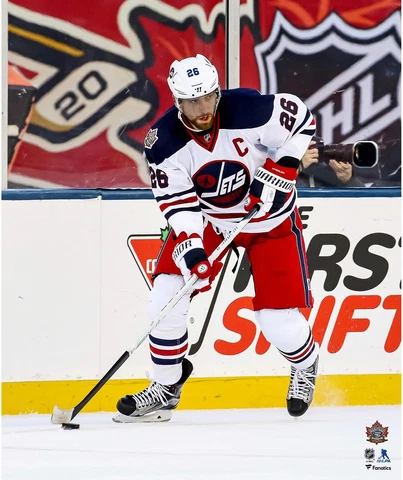 Blake Wheeler Winnipeg Jets Unsigned 2016 NHL Heritage Classic Photo Cover