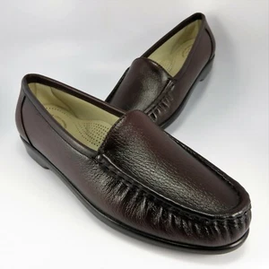 SAS Simplify Damen-Slipper Größe 8,5 M burgunderrot Leder Tripad bequem hergestellt in den USA - Bild 1 von 9